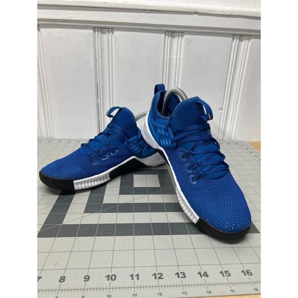 Nike Free Metcon Training Shoes‎ Mens 7.5 Blue White Black Sneakers Gym Workout